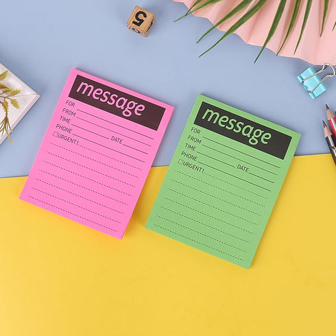 While You Were Out One-Sided Note Pads, 8 Colors Telephone Message Sticky Notes for Office, Home, School