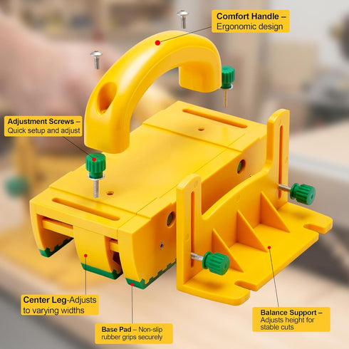 Kiahao Table Saw Push Block for Woodworking | Router Tables, Band Saws & Jointers | Cuts Safe for Widgets, Difficult