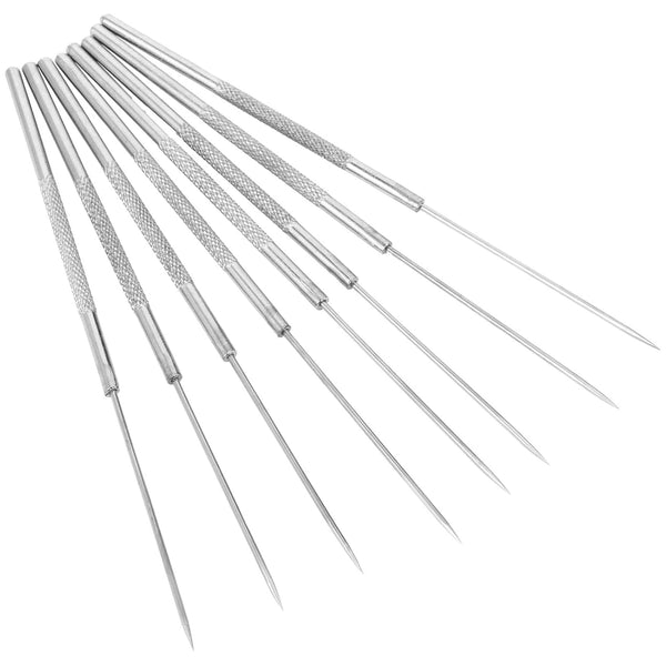 8pcs Dissection Needle Stainless Steel Single End Probe Tools for Medical Students and Veterinary Lab Bio Experiment