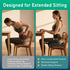 Ergonomic Seat Cushion for Office Chair High-Density Memory Foam Support with U-Shaped Coccyx Cut-Out, Stable Comfort