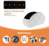 KEYPOWER Remote Control Holder Organizer, Leather Table Desk Storage with 5 Spacious Compartments, Bling Crystal