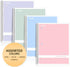 SUNEE Spiral Notebooks, College Ruled, 1-Subject, 4 Pack, 8 x 10-1/2 in, 70 Sheets, Pastel Colors for School, Office