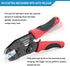 Plustool 6PCS Set Crimping Tool - Ratcheting Wire Crimper - for Heat Shrink, Insulated Nylon, Non-Insulated, Ferrule
