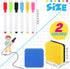 Set of 20 Magnetic Dry Erase Boards, 11.8 x 3.94'', Magnetic Notepads with Erasable Pen for Fridge