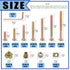 Glarks 128Pcs M6x20/30/40/50/60/70/80mm Baby Bed Crib Screws Bolts Kit Hex Socket Head Cap Screw with Barrel Nuts