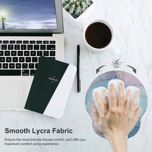 Lateefah Mouse Pad with Wrist Rest, 3-in-1 Gaming Mouse Pad, Ergonomic Memory Foam Support for Computer