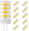 TAIYALOO G4 LED Bulbs 5W T3, 12V AC/DC JC Bi-Pin Base Halogen Replacement for Outdoor Landscape Lighting, Warm White