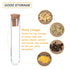 PATIKIL 3ml Plastic Test Tubes with Cork Stoppers - 20Pcs for Scientific Party Decoration and Storage