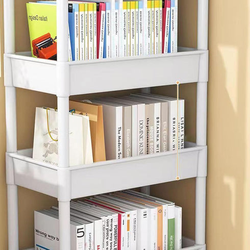 apcans 3 Layer Rolling Storage Cart Organizers for Kitchen Bathroom Shelving Unit with Wheels Mobile Storage Rack