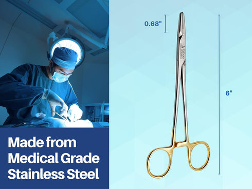 6"| Professional Mayo Hegar Needle Holder Dental Medical Ortho Surgical Needle Holder Locking |Surgical Needle Driver