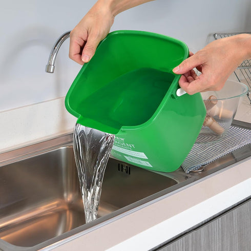 6 Pail,Set 3 Bucket,Incl.3Pcs Matthew Red&Green&Blue Detergent and Sanitizing Cleaning Bucket Quart Cleaning of Square