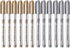 Mr. Pen Metallic Paint Markers, 12 Pack, Silver and Gold, Permanent Metallic Markers