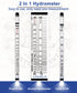 Hydrometer Alcohol Meter Kit for Liquor, 0-200 Proof and Tralle, Alcohol Tester with Test Jar for Distilling Spirits