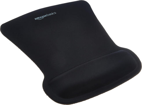 Amazon Basics Irregular Ergonomic Gel Computer Mouse Pad with Wrist Support for Pain Relief,