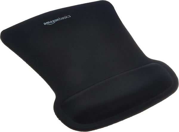 Amazon Basics Irregular Ergonomic Gel Computer Mouse Pad with Wrist Support for Pain Relief,