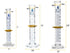 EISCO Laboratory Glassware Set, 9pcs - Beaker Set (3pcs), Erlenmeyer Flask Set (3pcs), Graduated Cylinder Set (3pcs)