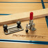 POWERTEC Toggle Clamp Mounting Plate with Hex Bolts, Adjustable Slots for T Track Clamp, Woodworking Jigs