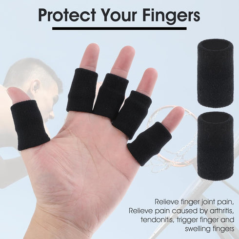 10PCS Finger Sleeves for Arthritis, Elastic Finger Support Sleeve Protectors & Finger Compression Sleeve for Joint Pain