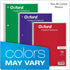 Oxford Spiral Notebooks, 1 Subject, Wide Ruled, 70 Sheets, 24 per Pack, Colors Vary