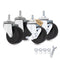 AXL 2 Inch Caster Wheels, 1/4 Inch Threaded Stem Swivel Casters with