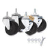 AXL 2 Inch Caster Wheels, 1/4 Inch Threaded Stem Swivel Casters with