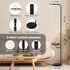 36W Dimmable 350Rotating LED Floor Lamp with Table & Shelves, Minimalist Stepless Torchiere with Dual Control (Remote
