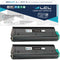 LCL Compatible Toner Cartridge Replacement for OKI 43502001 (2-Pack Black) for B4550 B4550n B4600 B4600n, 7000 Pages