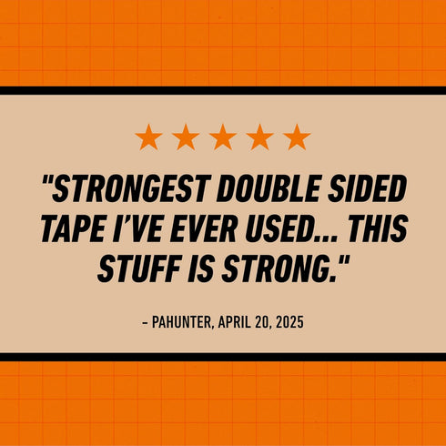 Gorilla Heavy Duty Double Sided Mounting Tape, Black, 1" x 120" (Pack of 1), Weatherproof for Indoor/Outdoor