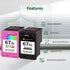 JINTUM Remanufactured Ink Cartridges for HP 67 67XL, Replacement for 2755e 2700 2752e 4155e Printers (1 Black, 1