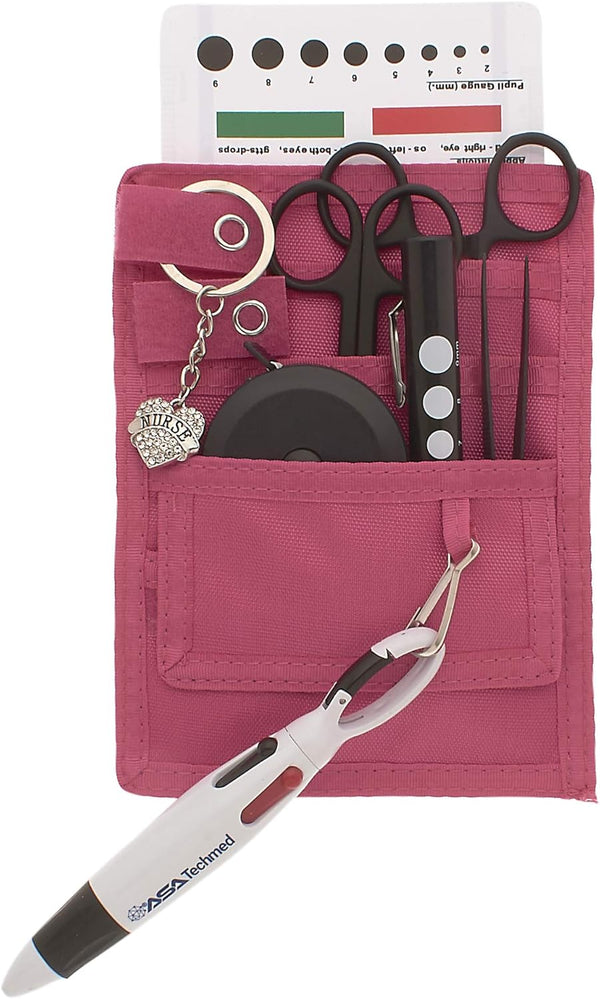 Nurse Organizer Pouch with Tactical Black Instruments - Assorted Colors