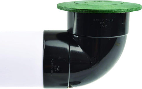 NDS 422G Pop-Up Drainage Emitter with Elbow for 4-Inch Sewer and Drain Pipe, Green