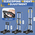 Gorpuire 2 Small Folding Hand Truck Dolly with Wheels, Foldable Luggage Cart, Lightweight Aluminum Collapsible Trolly