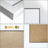 White Bulletin Board Cork Boards with Felt 15"x11" Small Display Pin Board for Walls Jewelry Notes Collection Office