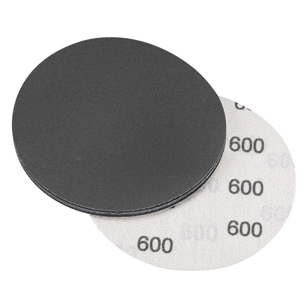 uxcell 5 Inch Sanding Disc, 600 Grit Hook and Loop Wet Dry Sandpaper for Orbital Sander, 5 Pcs