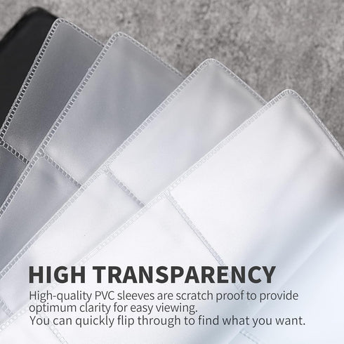 Business Card Holder for 240 Cards, Portable Organizer for Men & Women, Professional Business Cards Book, Black