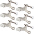 Nuk3y Hinge Pin Satin Nickel Heavy Duty Door Stop, 6-Pack