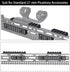 16 Pack M5 T-Nut Screw Replacement Sets with Thread Locking Screws, Wrench, and Nuts for Standard Rail Systems