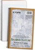 TOPS Second Nature Notebook, 9.5 x 6 Inch, College Ruled, 80 Sheets, 100% Recycled, Grey (74109)