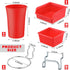 20 Pack Pegboard Cups and Bins Set, Wall Organizer with Hooks and Loops for Garage Craft Office Storage