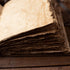 Vintage Leather Journal - Antique Handmade Deckle Edge Leather Bound Sketchbook, 9"x6"