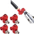 4PCS NPT 360 Degree Swivel Air Hose Connector, 1/4in Industrial Air Fittings Pneumatic Tool Adapter