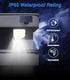 222 3000LM IP65 3000mah 2 Pack MoKo Solar Lights Outdoor, LED Motion Sensor Outdoor Lights with Remote, Waterproof