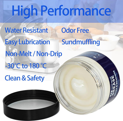 4 oz Food Grade Grease for Stand Mixer NSF Certified Maintain & Lubricate Your Food Machine for Optimal Performance!