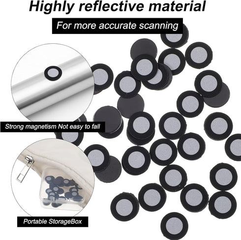 MAQUITA 200 3D 3D 6.0 mm 10 mm Pcs Magnetic Tracking Dot for Scanner Scanning Reference Point Marker Diffuse Reflection