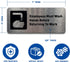 Employees Must Wash Hands Before Returning to Work Sign - Bathroom Sign with Adhesive Strips, 7"W x 3"H (Brushed