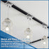MorningRo 12 15/16 Inch Pcs Spring Steel T Bar Ceiling Clips, Drop Ceiling T Bar Clip with Wing Nut, Electrical Fixture