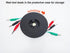 3 Wire 20' Retractable Test Leads, 18 Gauge Alligator Clips in Reel
