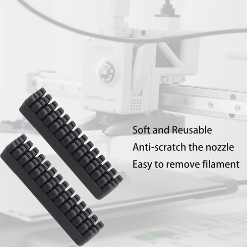 TOPNI 6-Pack A1 Nozzle A1) BambuLab mini Cleaning Tool - Textured Silicone Block Design for Hotend Maintenance