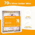 Silver Solder Wire Medium Silver Solder 22 Gauge for Jewelry Repair Silver Repair 5 FT by YEJJET