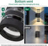 1Pack 15inch Lights,18W 4000K IP65 LED Cylinder Up & Down Wall Modern Outdoor Wall Light Day White Aluminum Body